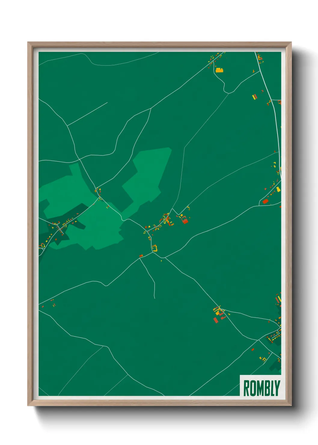 Une affiche de carte sur Rombly
