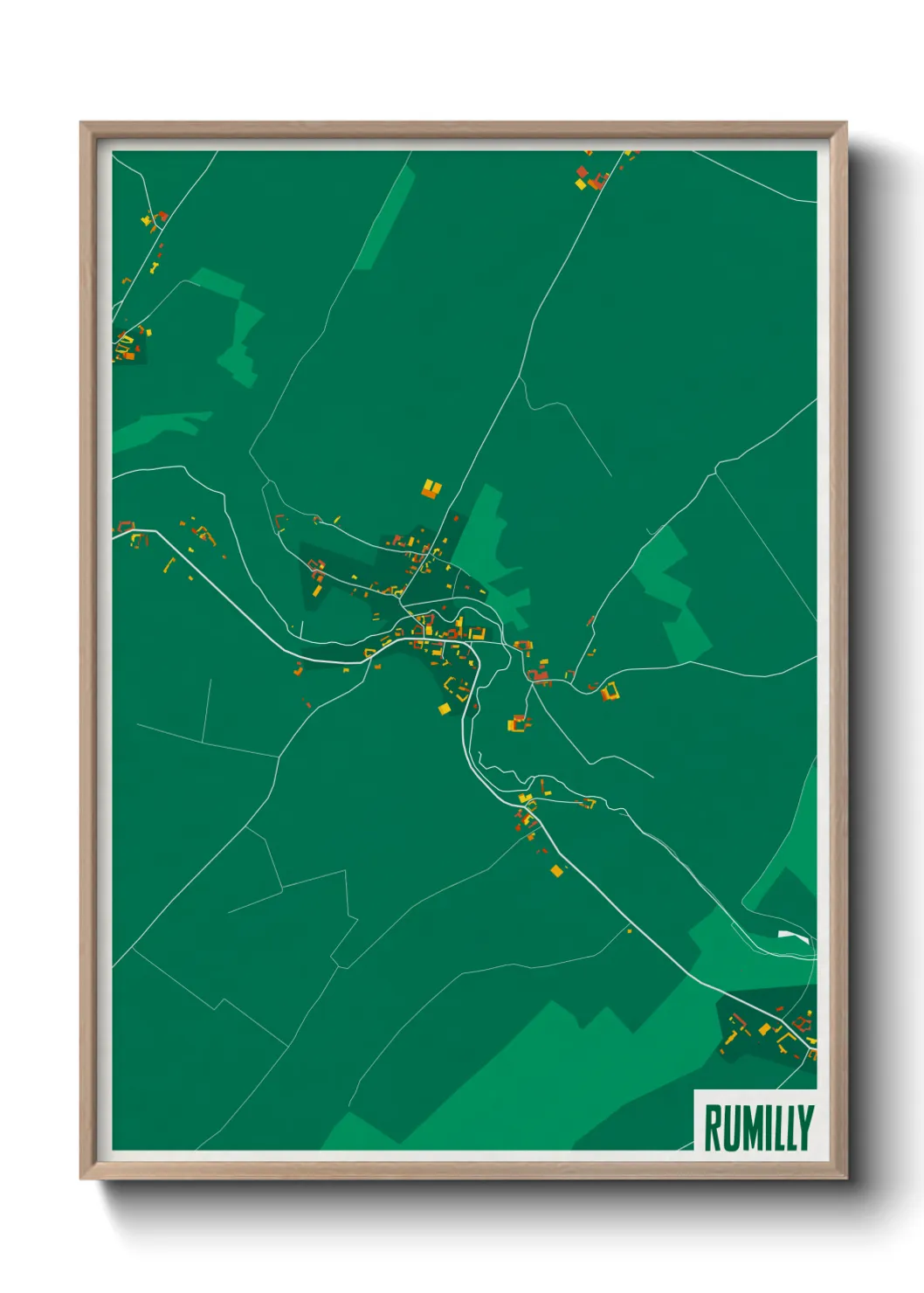 Une affiche de carte sur Rumilly