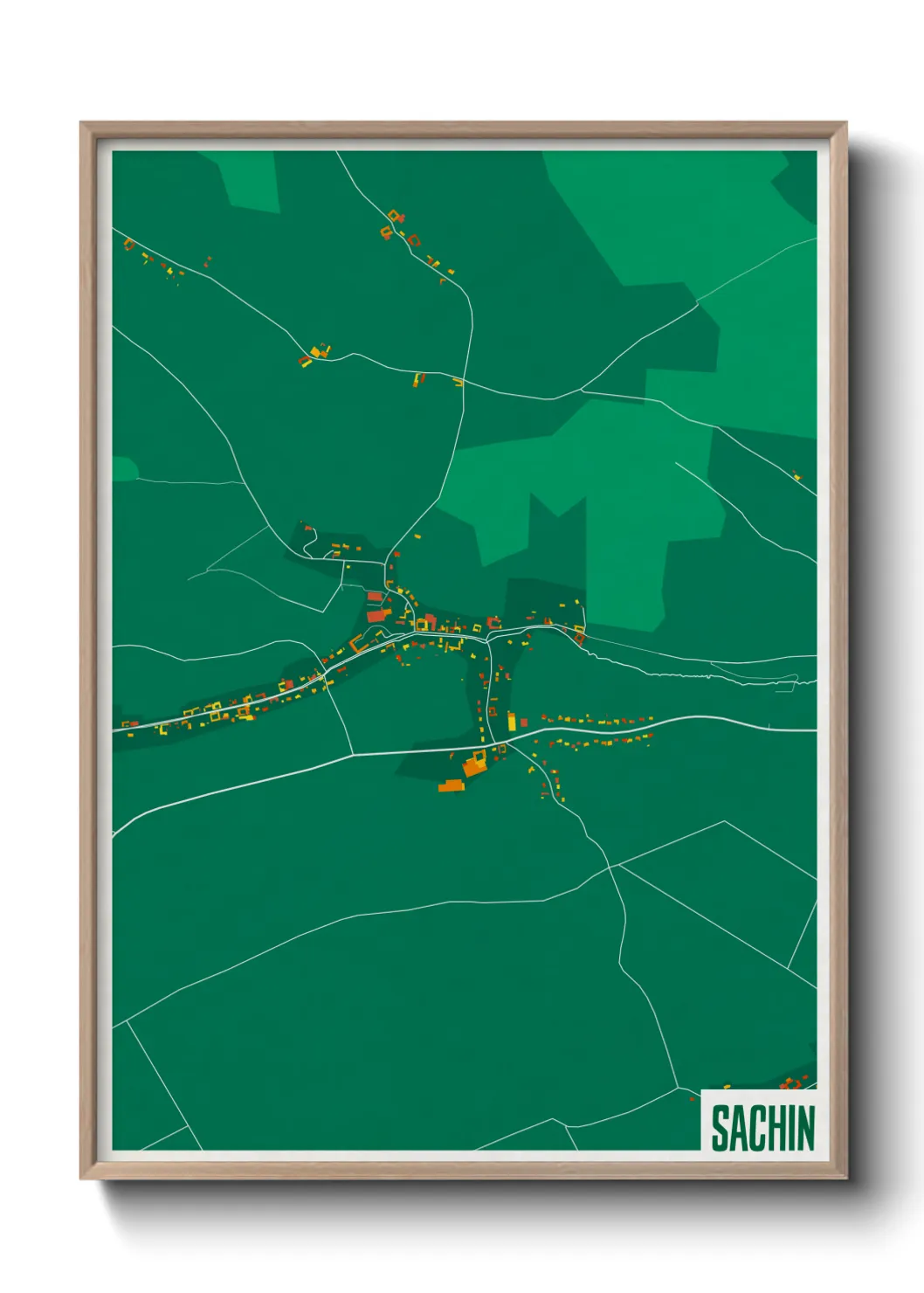 Une affiche de carte sur Sachin