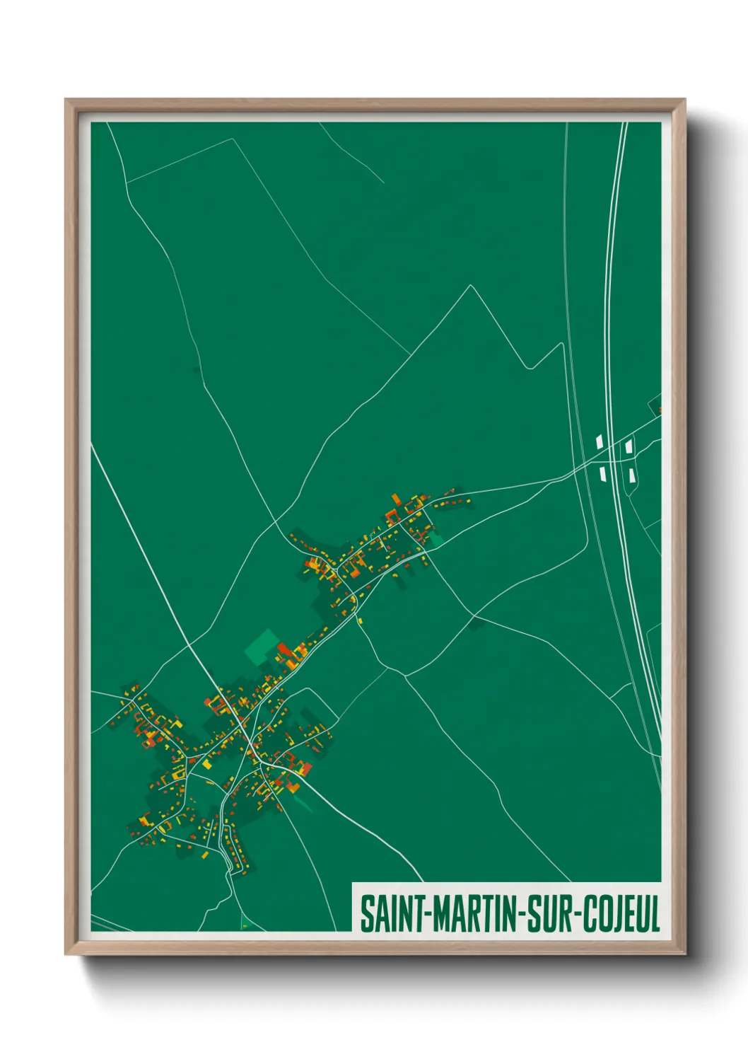 Un poster carteSaint-Martin-sur-Cojeul