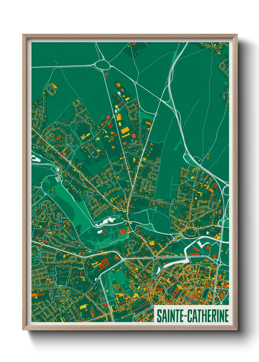 Un poster carteSainte-Catherine