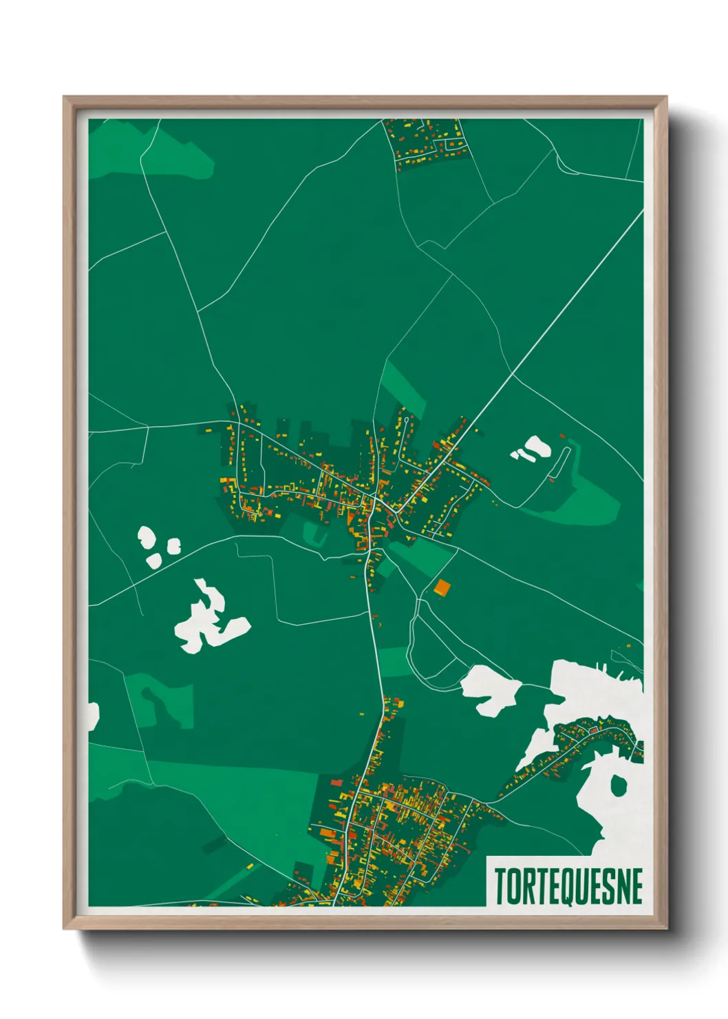 Une affiche de carte sur Tortequesne