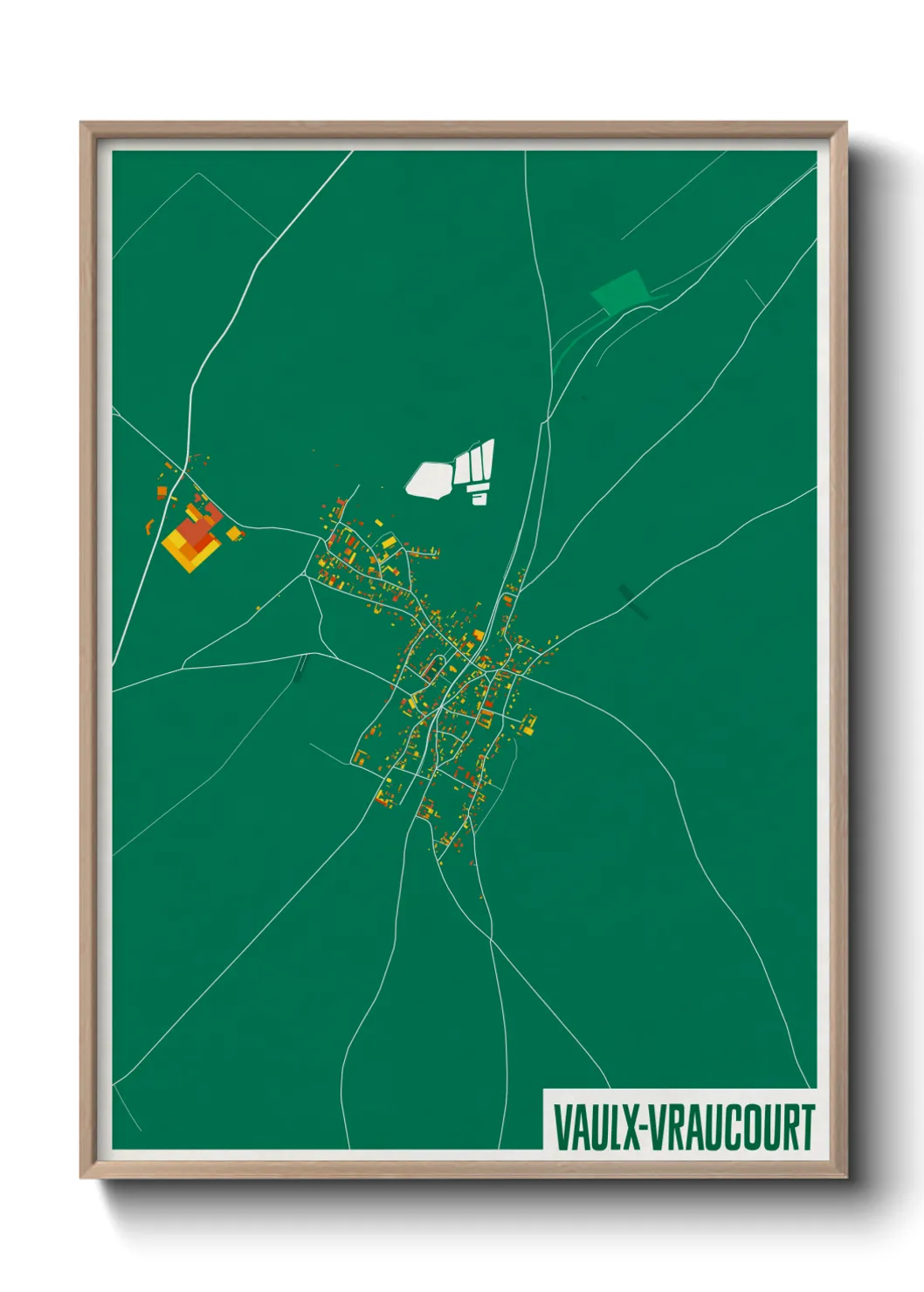 Un poster carteVaulx-Vraucourt