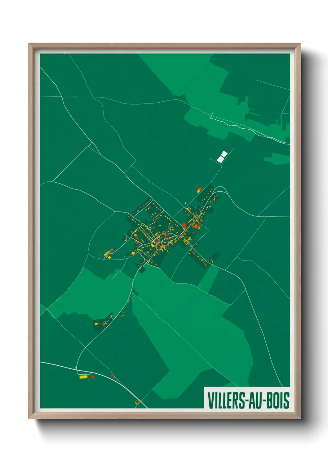 Un poster carteVillers-au-Bois