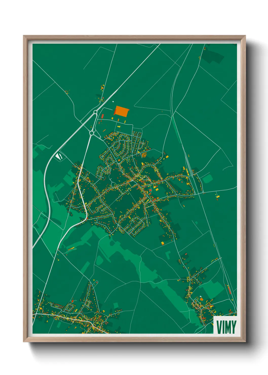 Une affiche de carte sur Vimy