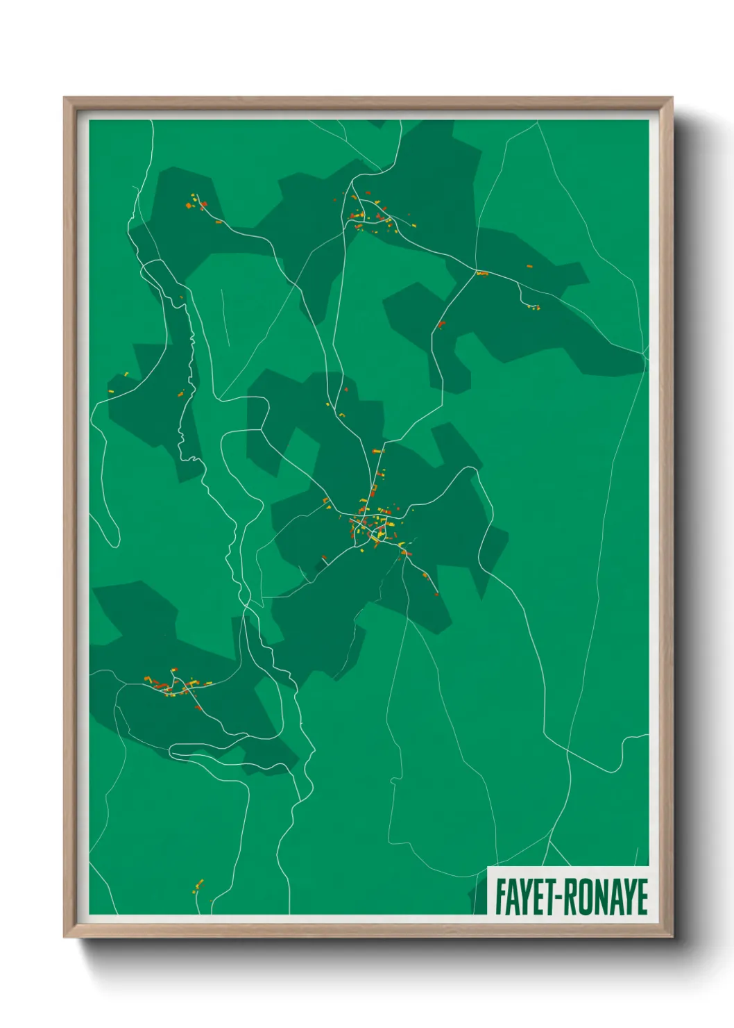 Un poster carteFayet-Ronaye