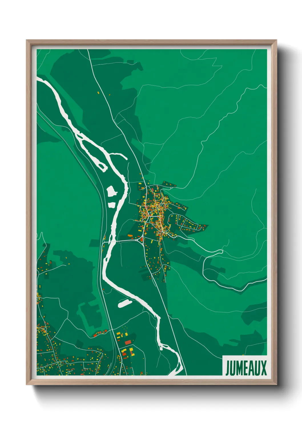 Une affiche de carte sur Jumeaux