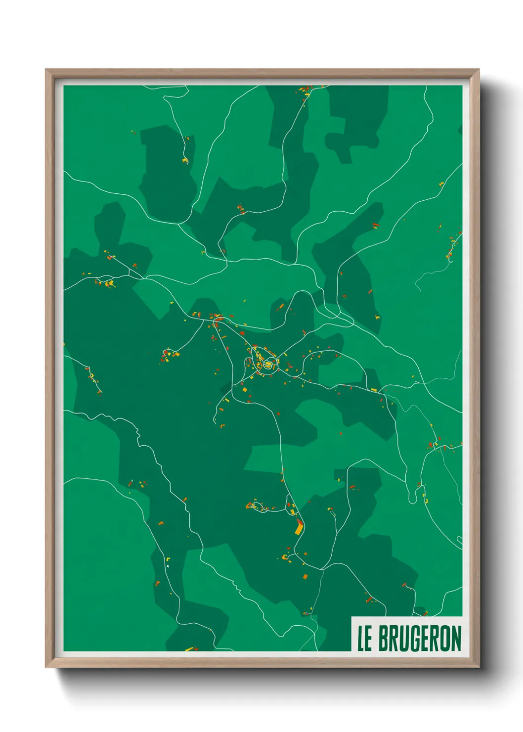 Un poster carteLe Brugeron