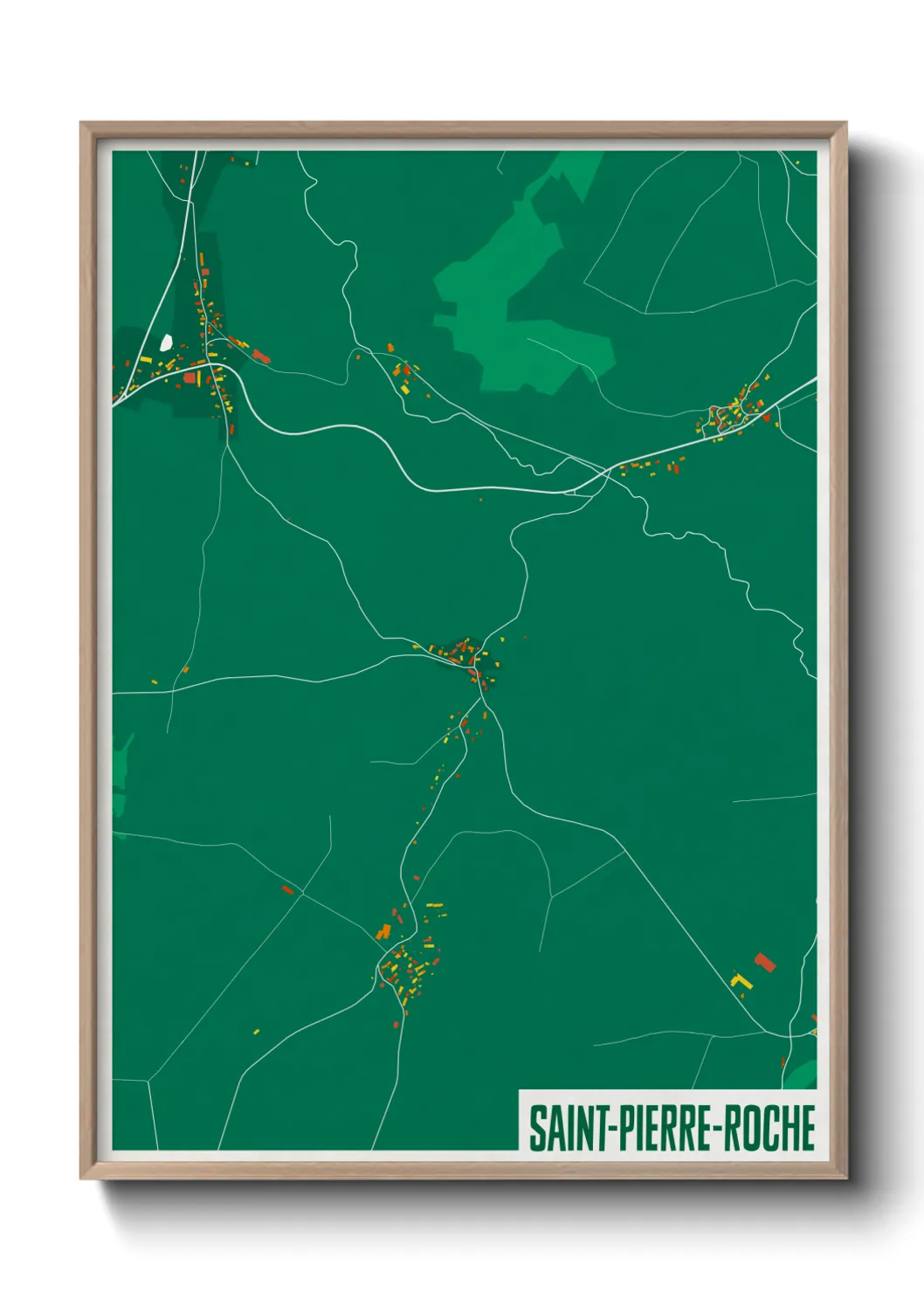 Un poster carteSaint-Pierre-Roche