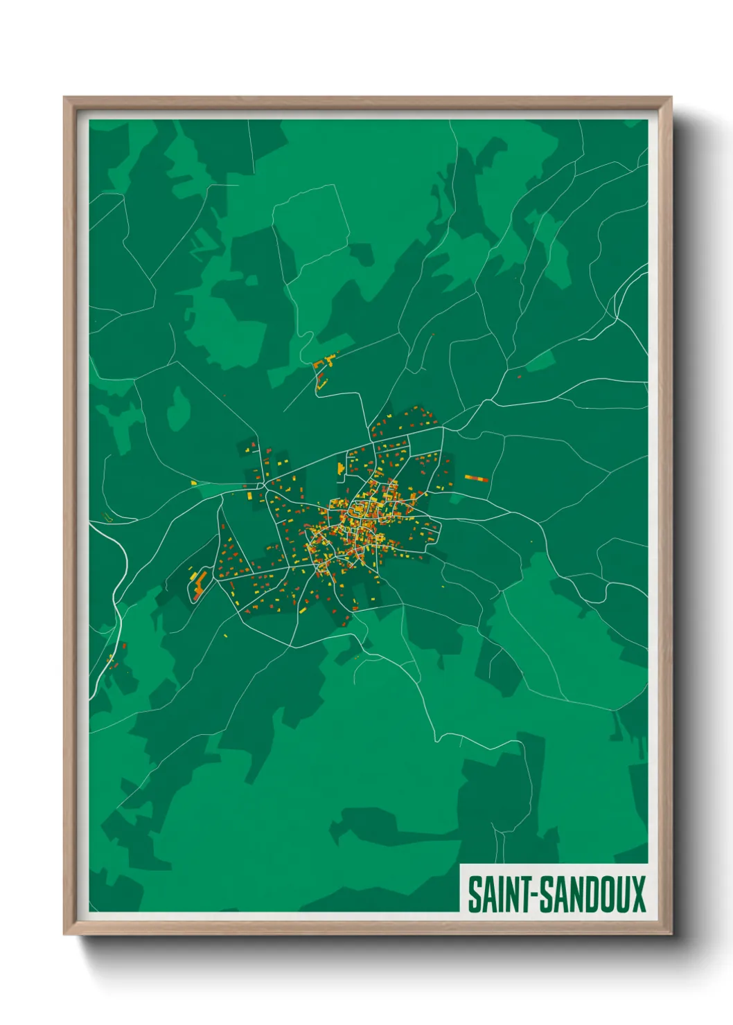 Un poster carteSaint-Sandoux