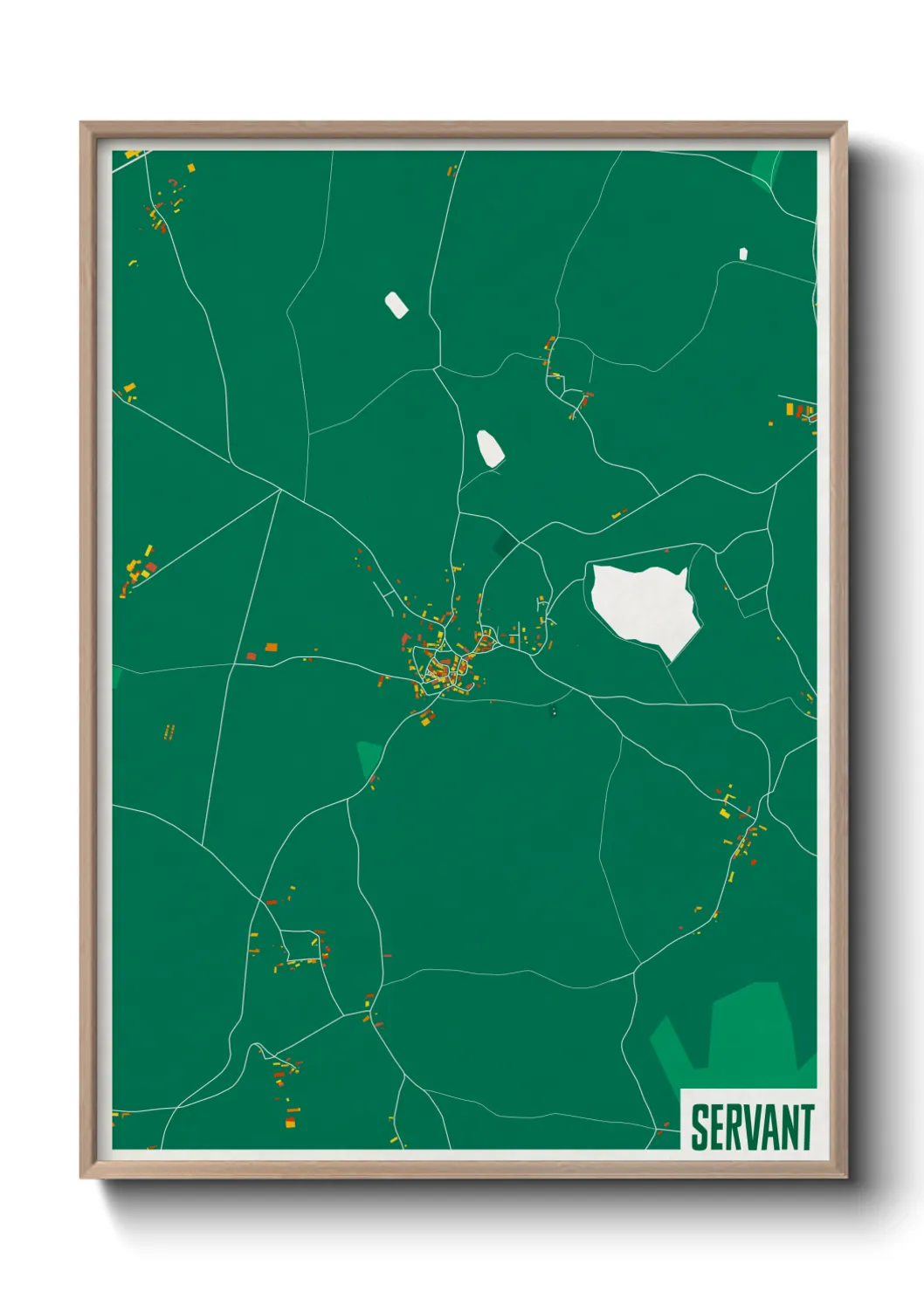 Une affiche de carte sur Servant