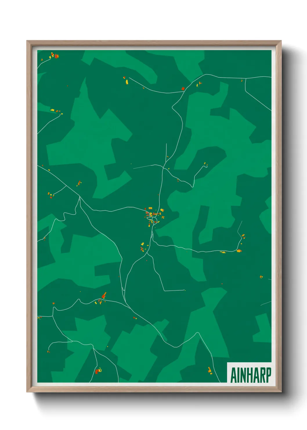 Une affiche de carte sur Ainharp