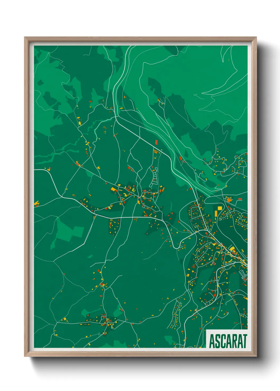 Une affiche de carte sur Ascarat