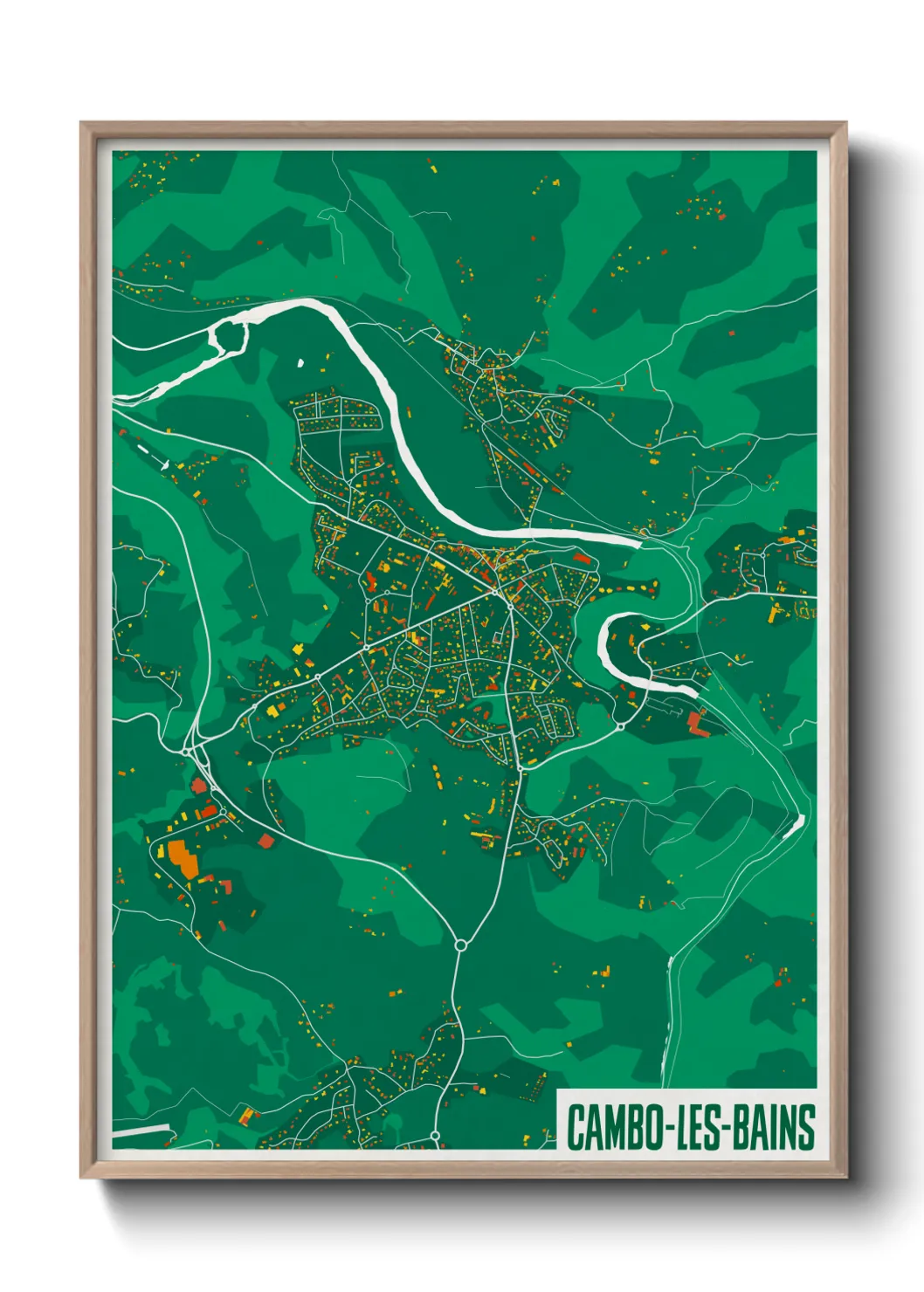 Un poster carteCambo-les-Bains