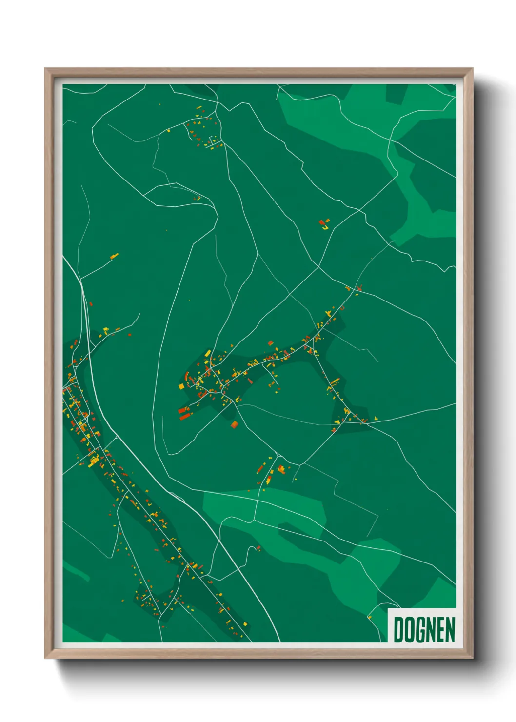 Une affiche de carte sur Dognen