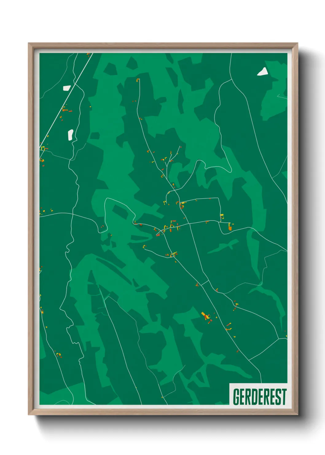 Une affiche de carte sur Gerderest