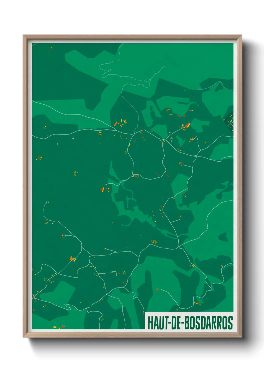 Une affiche de carte sur Haut-de-Bosdarros