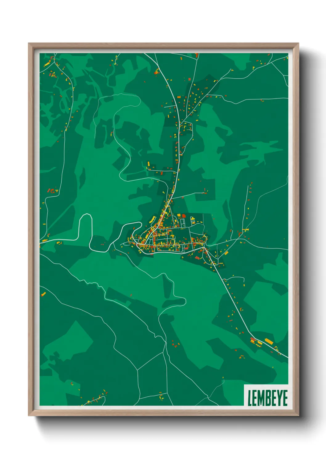 Une affiche de carte sur Lembeye