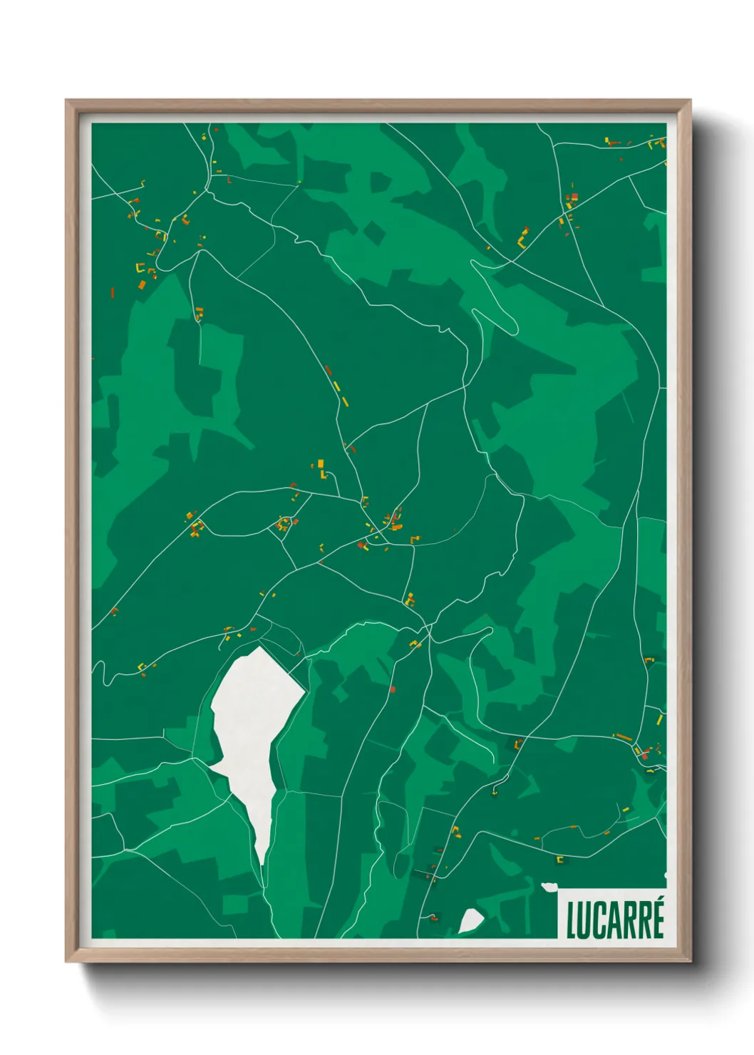 Une affiche de carte sur Lucarré