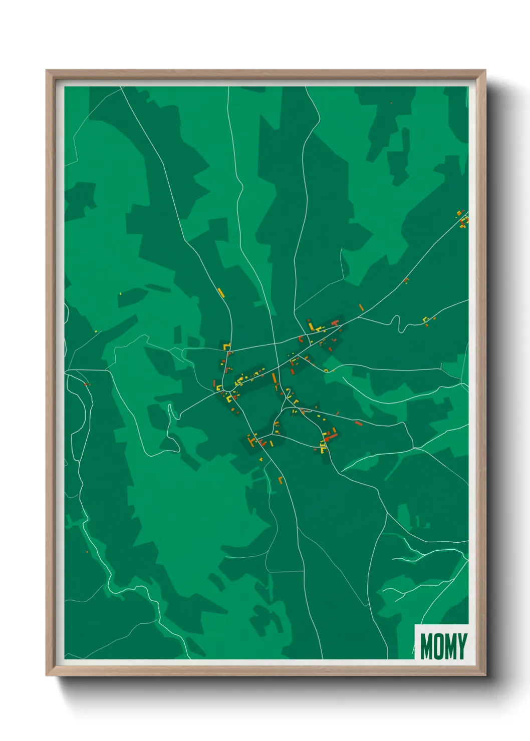 Une affiche de carte sur Momy