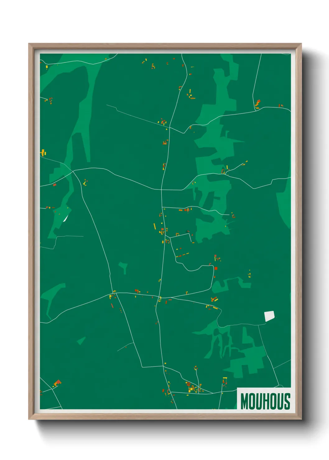 Une affiche de carte sur Mouhous