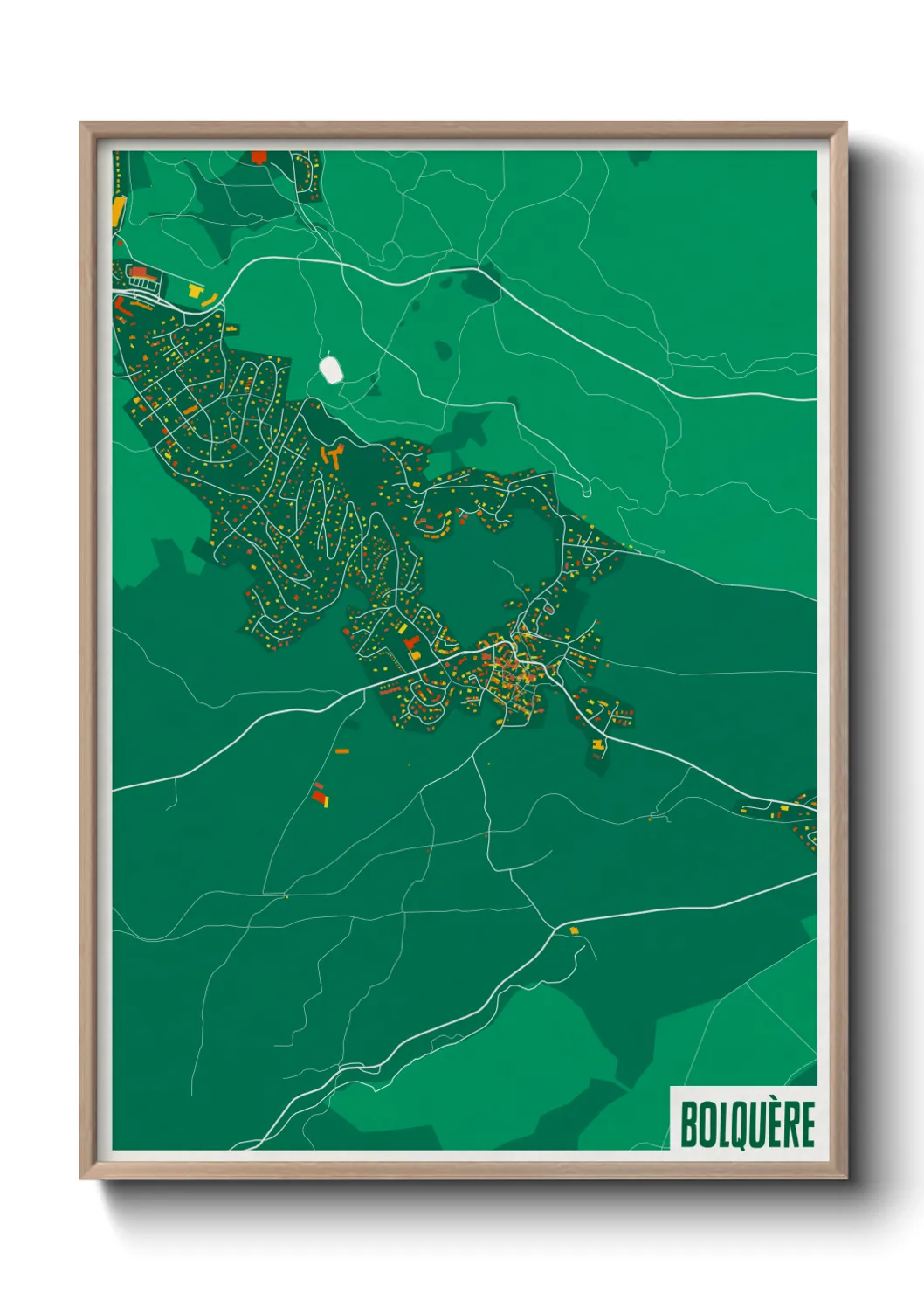 Une affiche de carte sur Bolquère