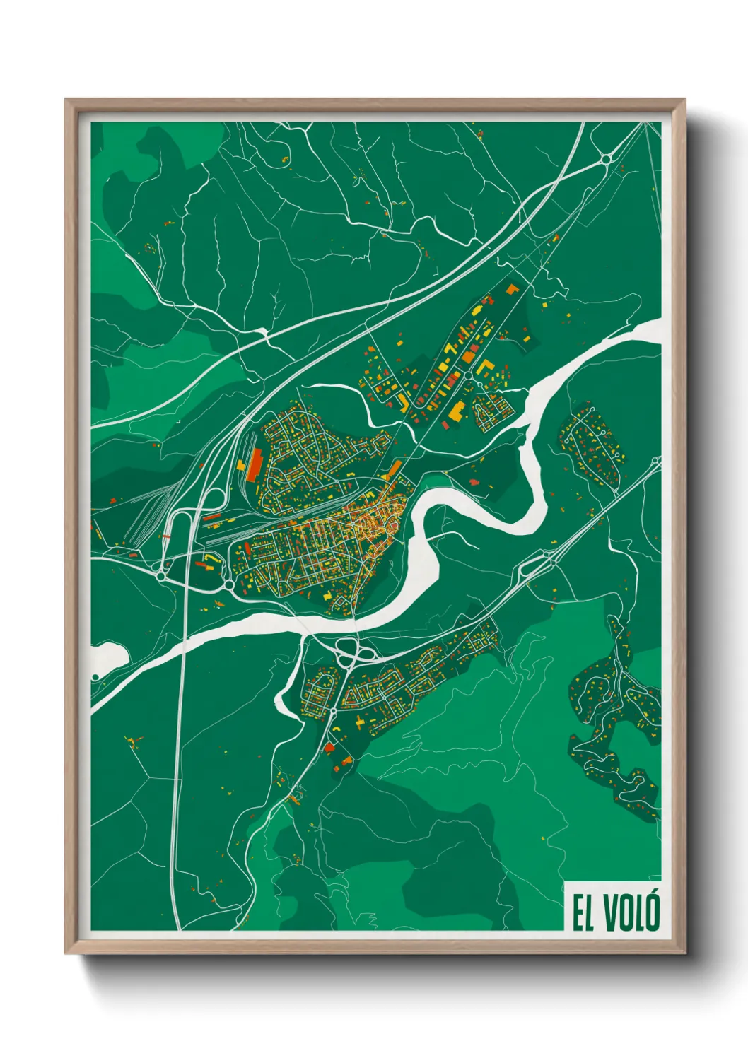 Une affiche de carte sur el Voló
