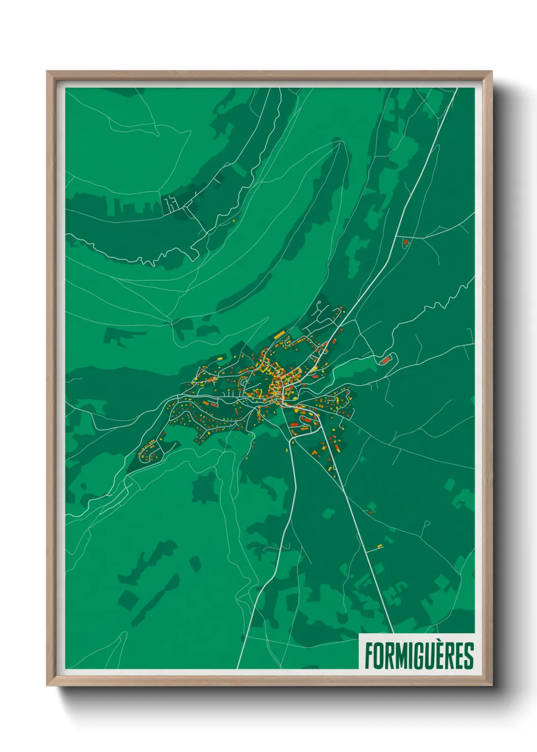 Une affiche de carte sur Formiguères