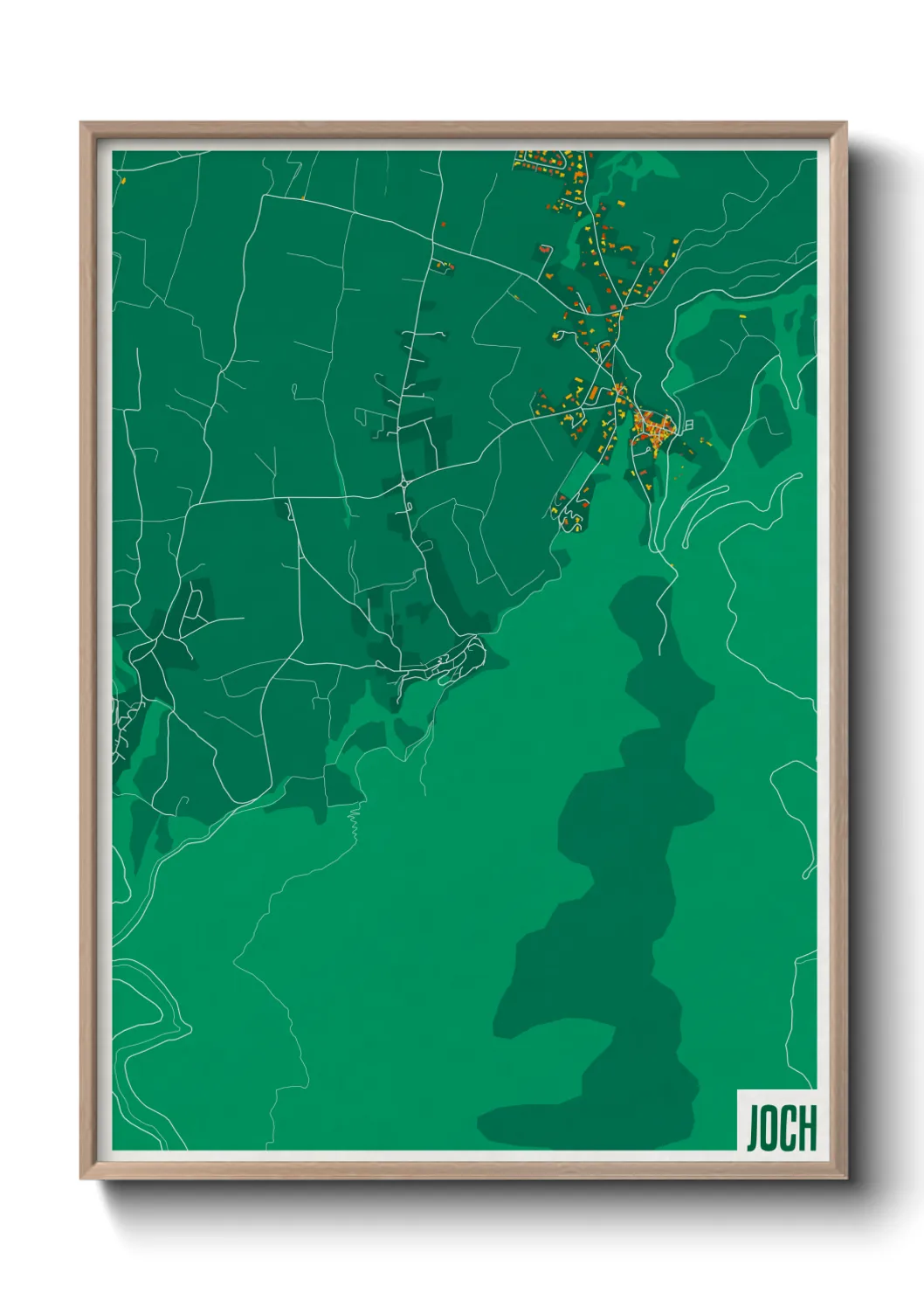 Une affiche de carte sur Joch