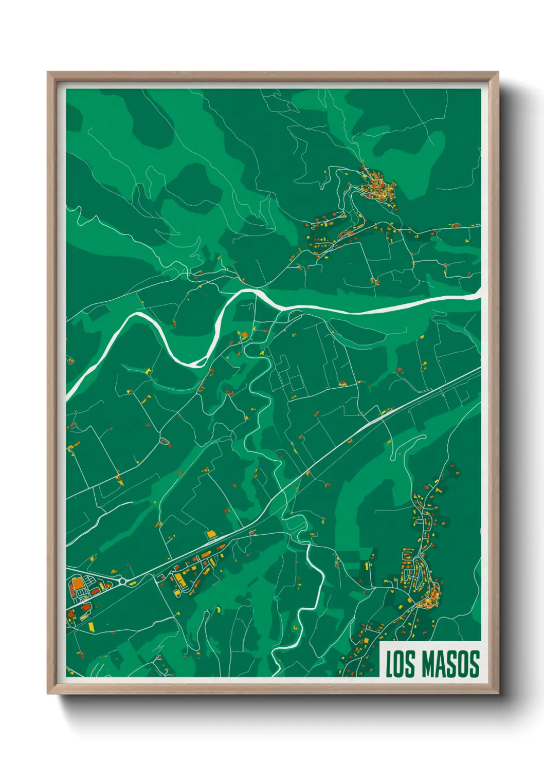 Une affiche de carte sur Los Masos