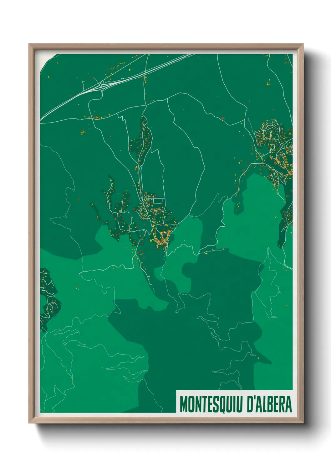 Un poster carteMontesquiu d'Albera