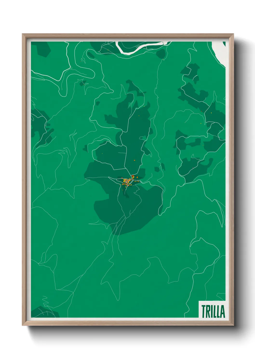 Une affiche de carte sur Trilla