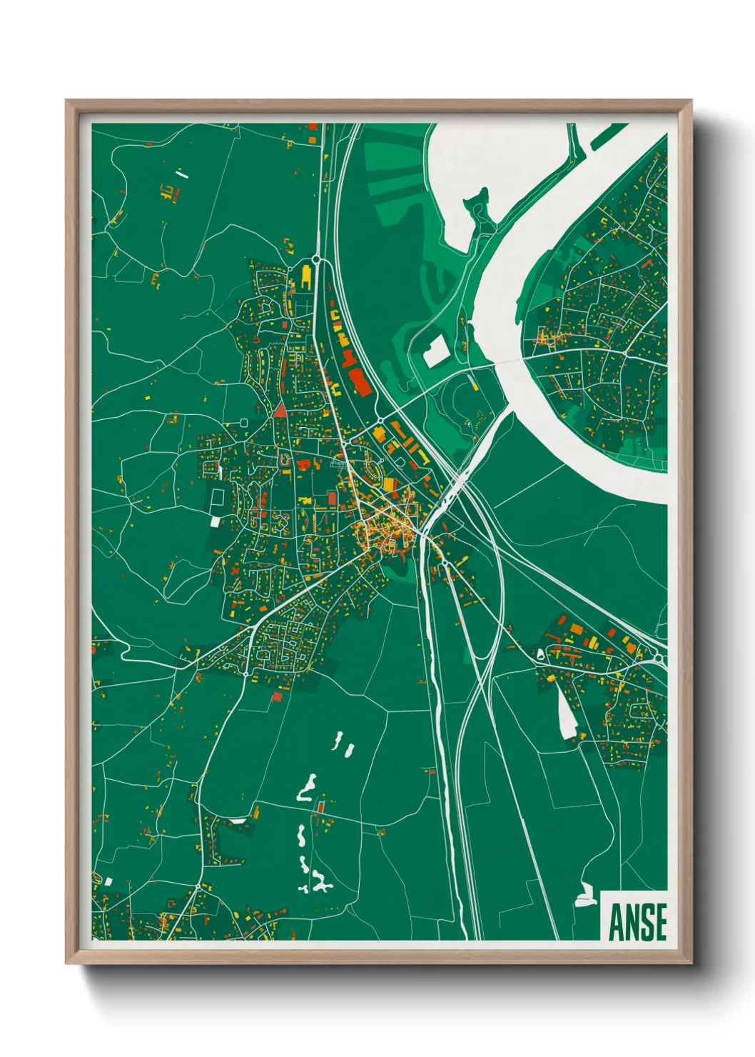 Une affiche de carte sur Anse