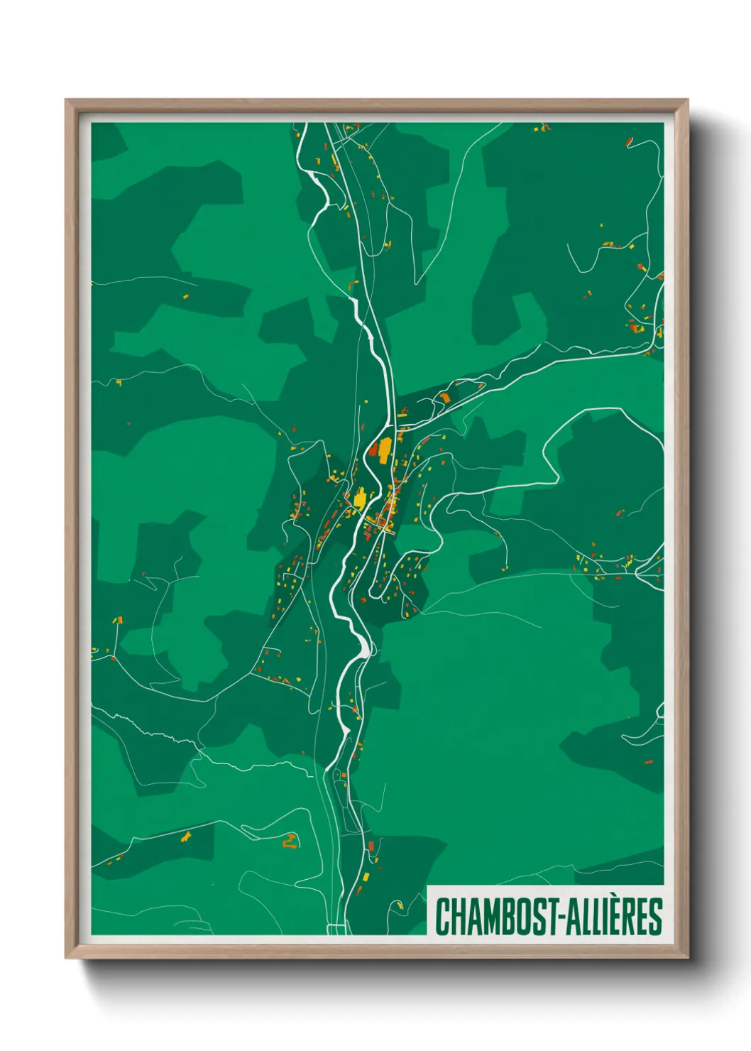 Un poster carteChambost-Allières