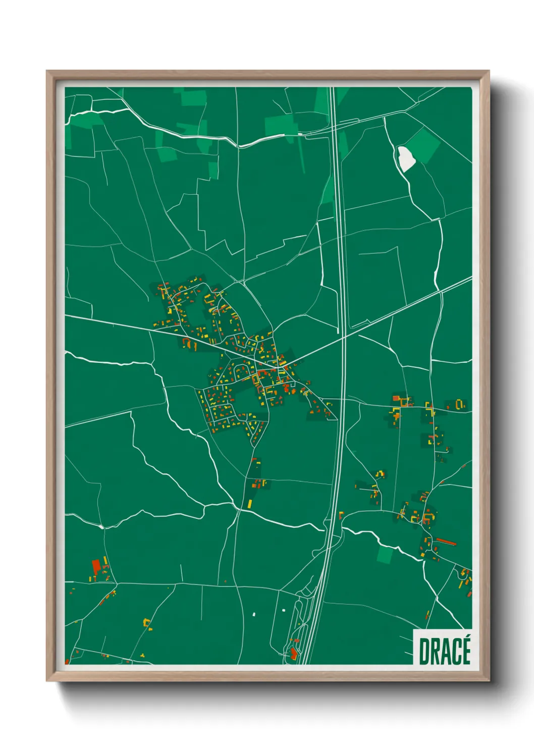 Une affiche de carte sur Dracé