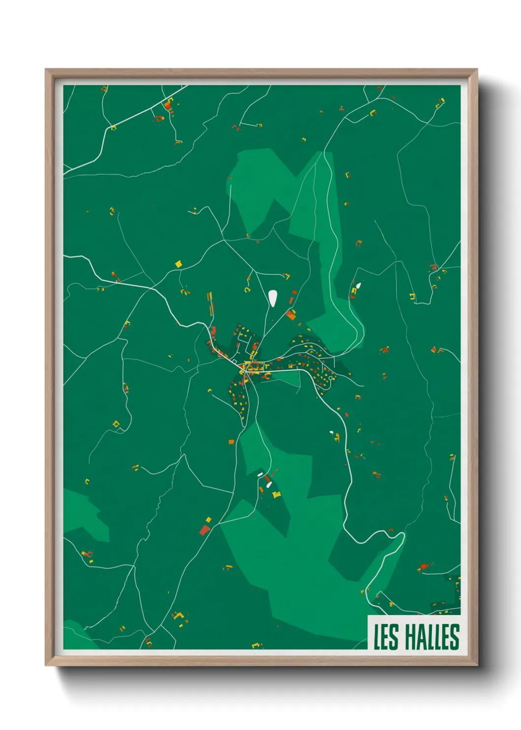 Un poster carteLes Halles