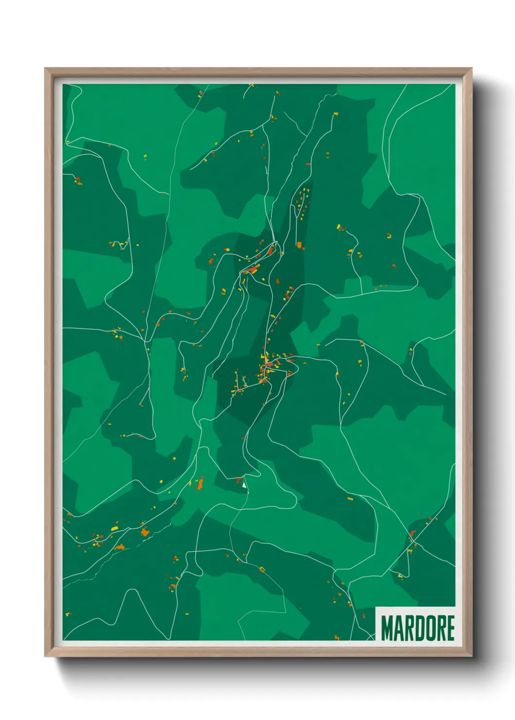 Une affiche de carte sur Mardore