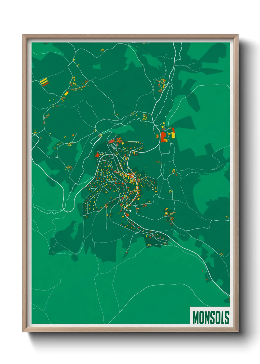 Une affiche de carte sur Monsols