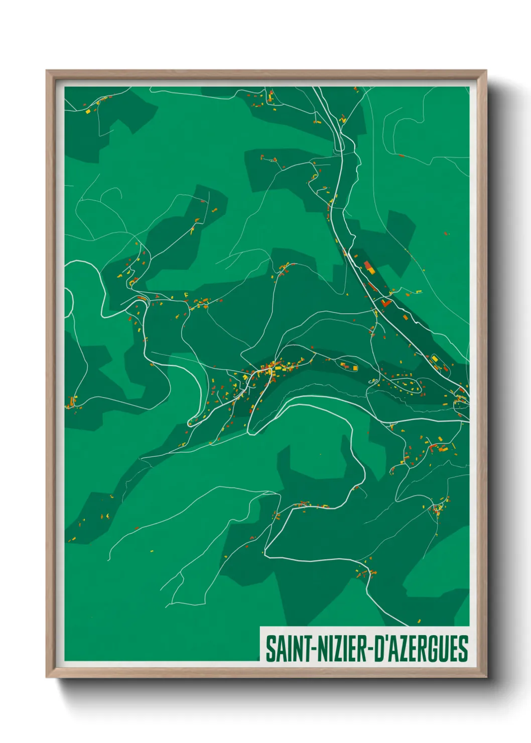 Un poster carteSaint-Nizier-d'Azergues