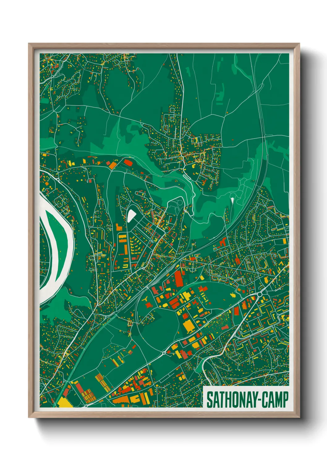 Un poster carteSathonay-Camp