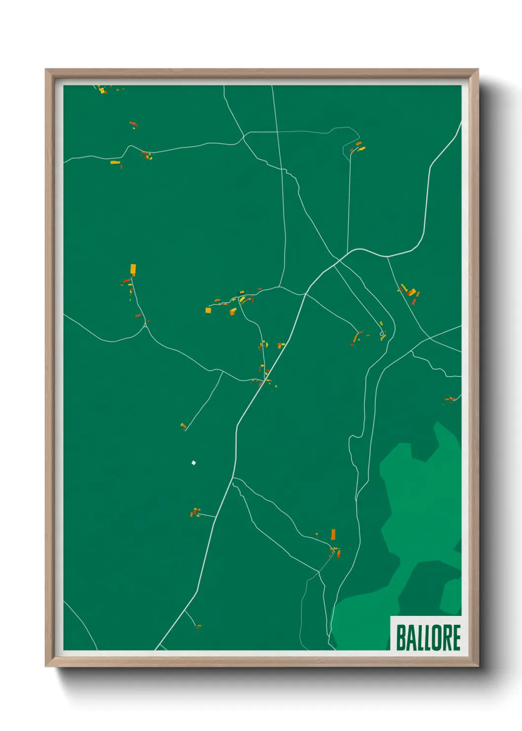 Une affiche de carte sur Ballore