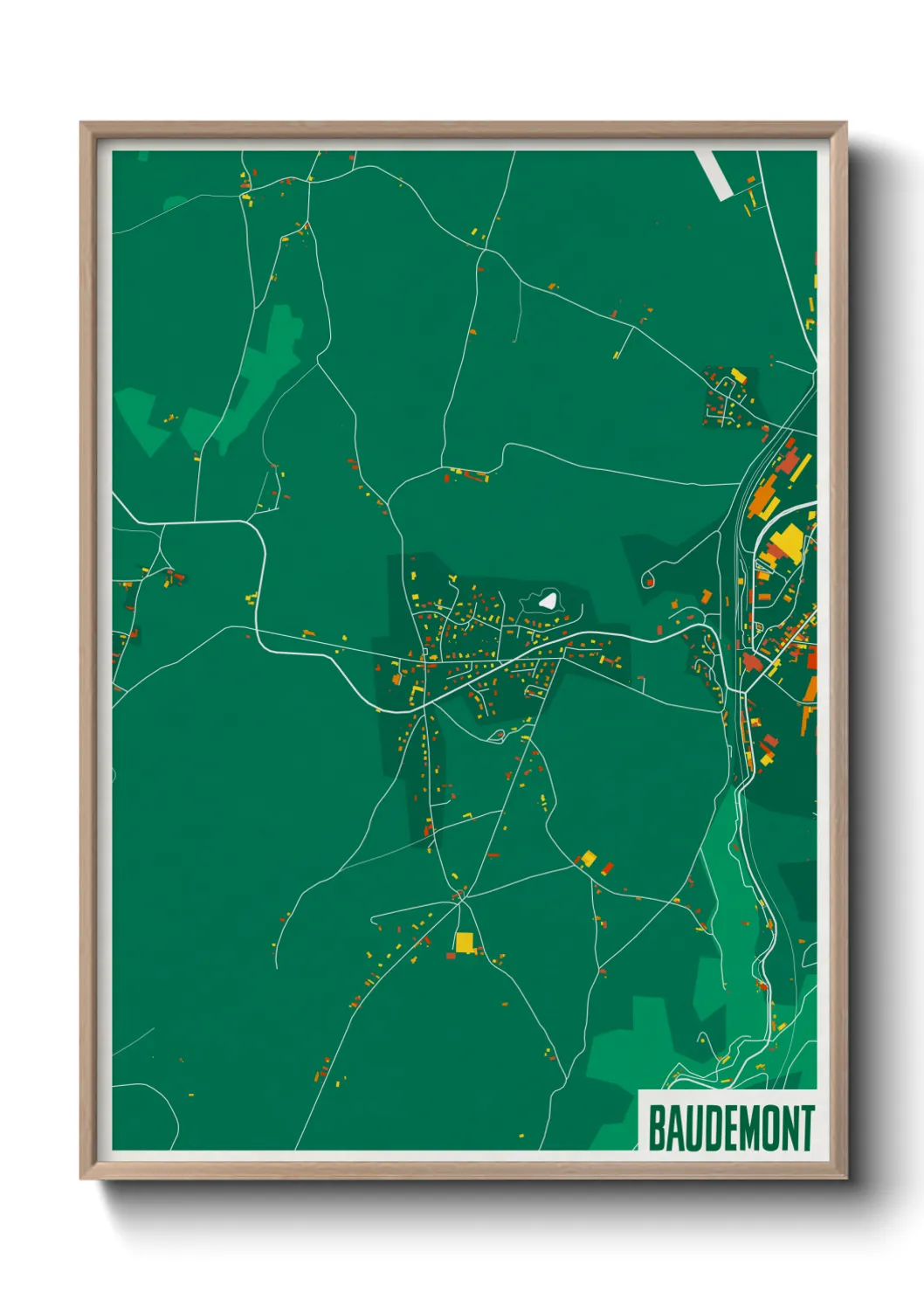 Un poster carteBaudemont