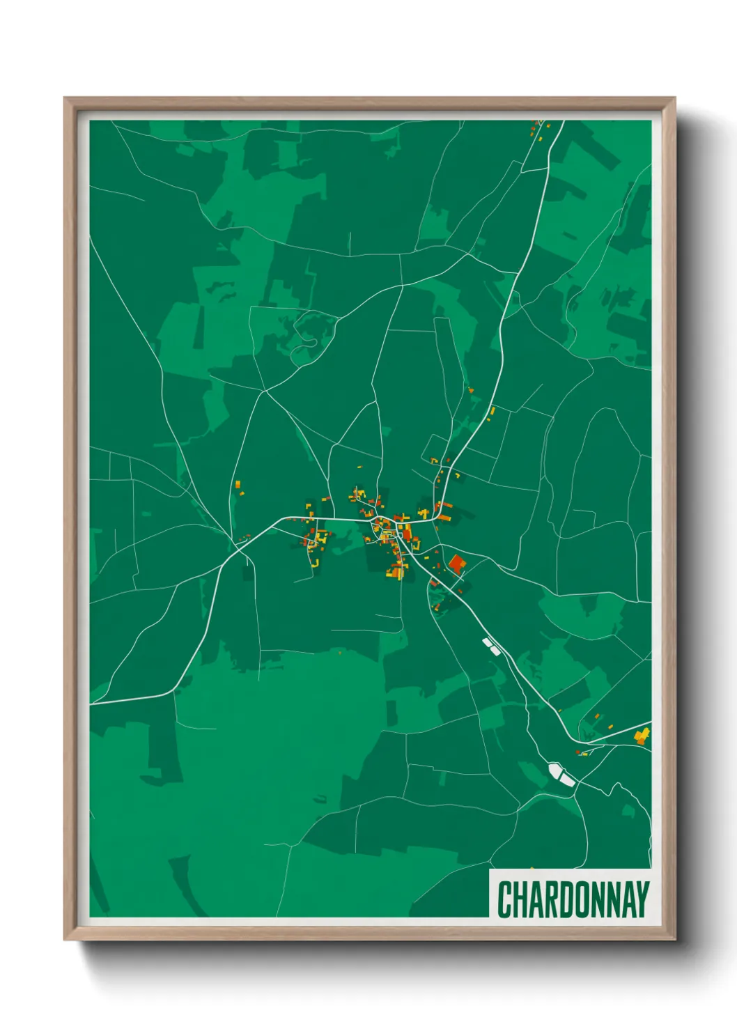 Une affiche de carte sur Chardonnay