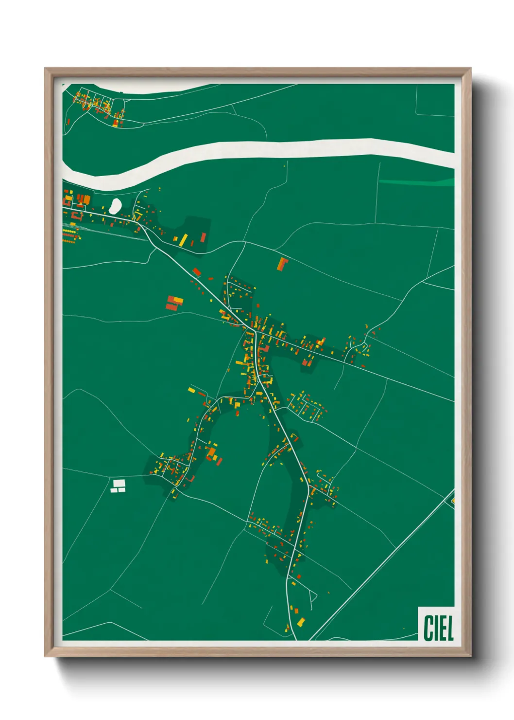 Une affiche de carte sur Ciel