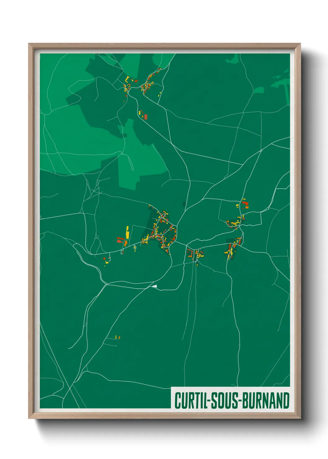 Un poster carteCurtil-sous-Burnand