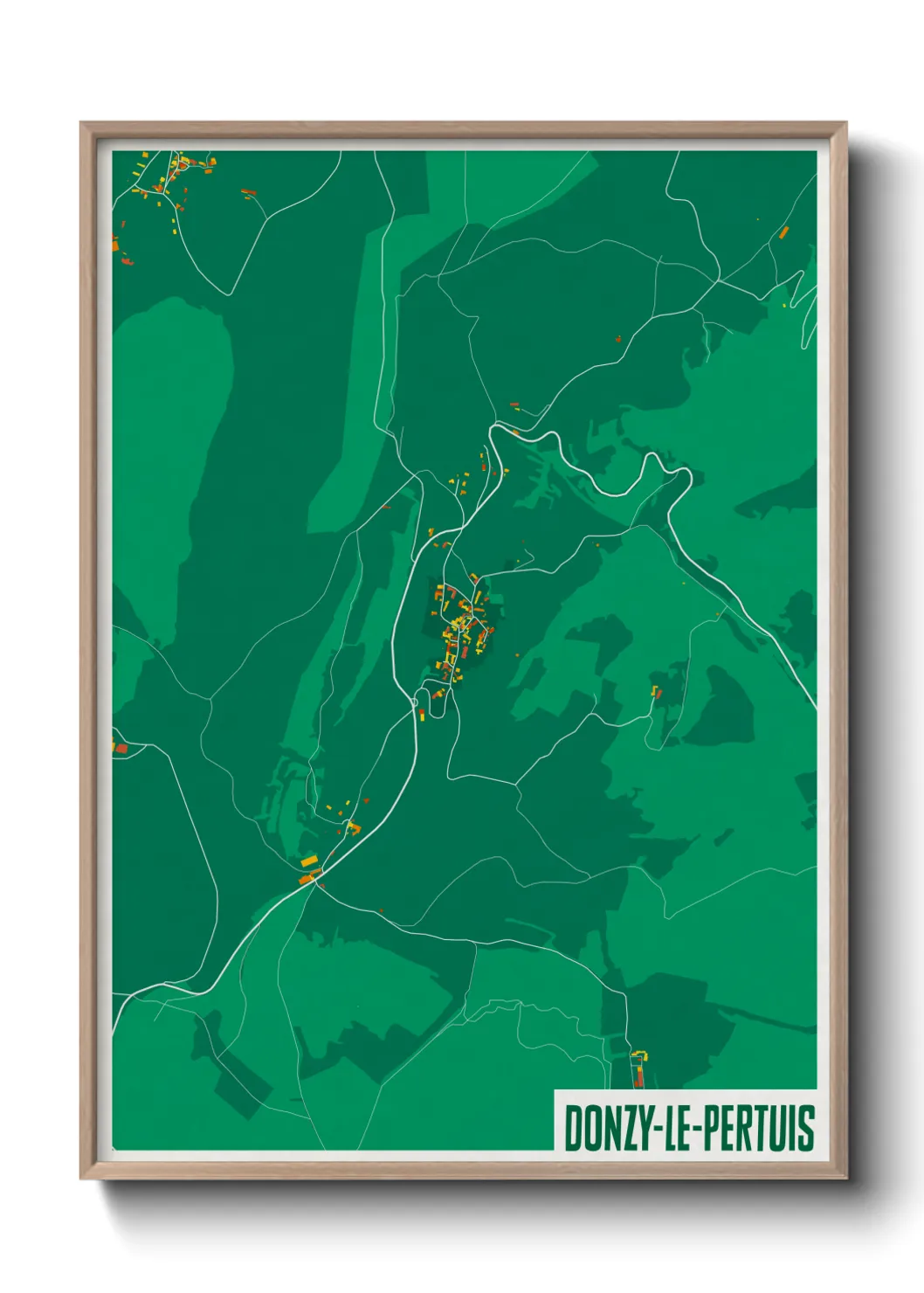 Un poster carteDonzy-le-Pertuis