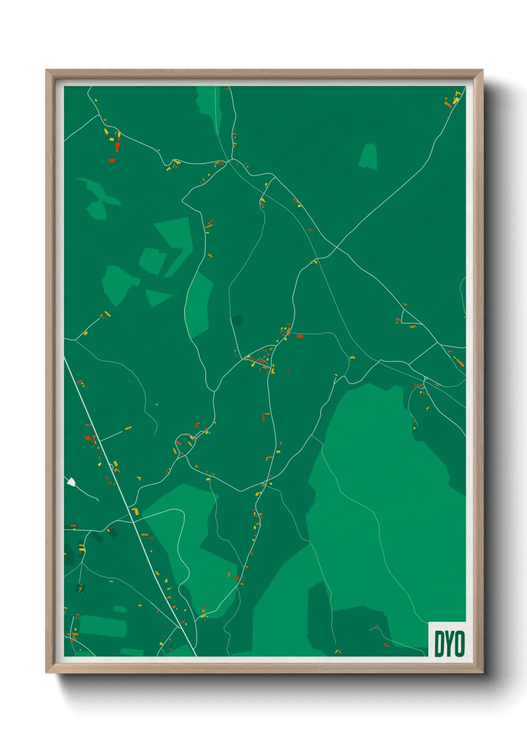 Une affiche de carte sur Dyo