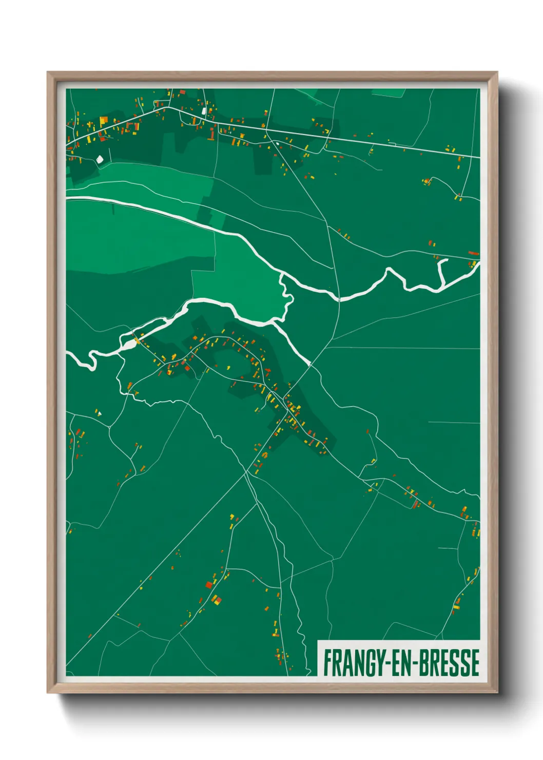 Un poster carteFrangy-en-Bresse