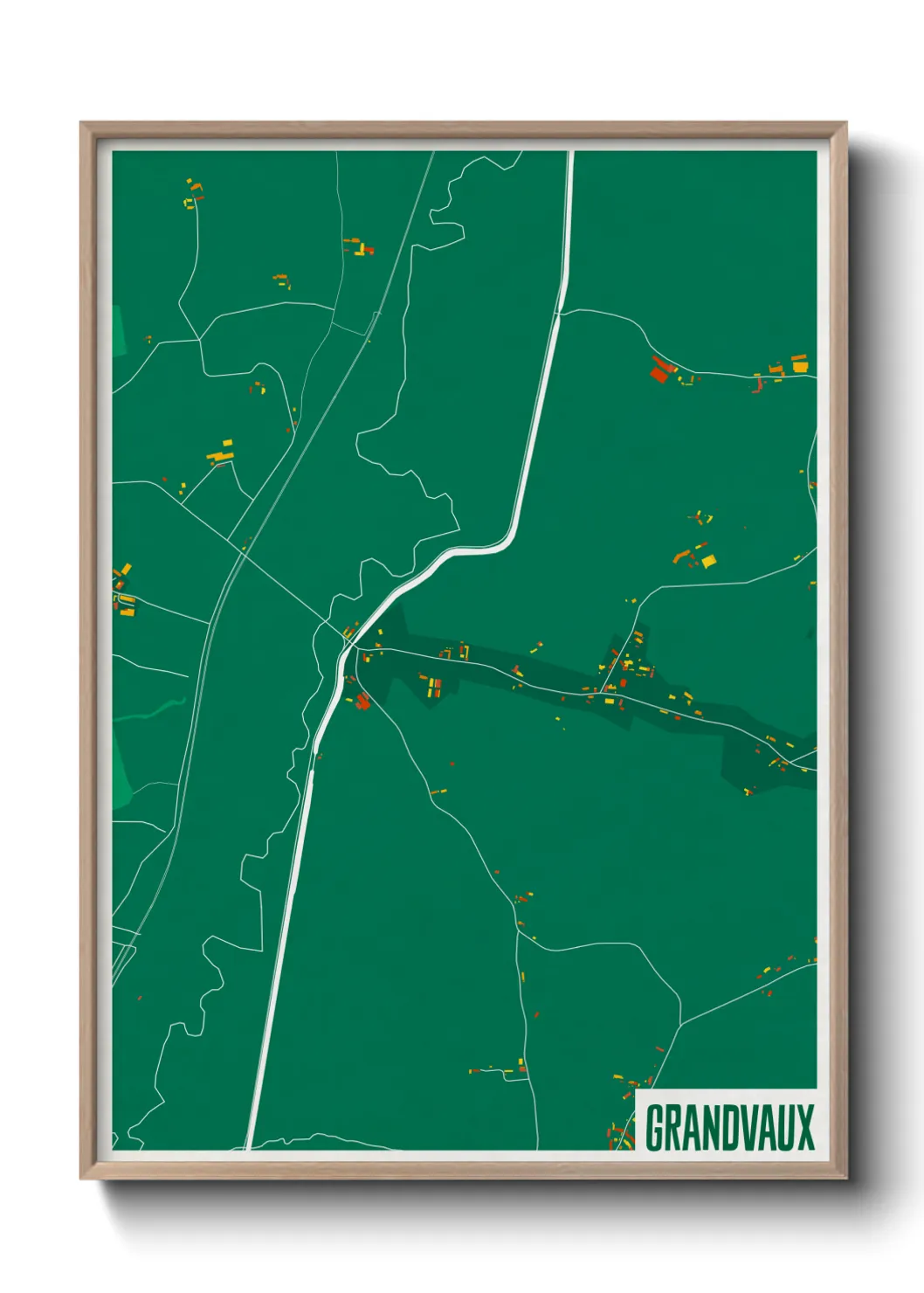 Un poster carteGrandvaux