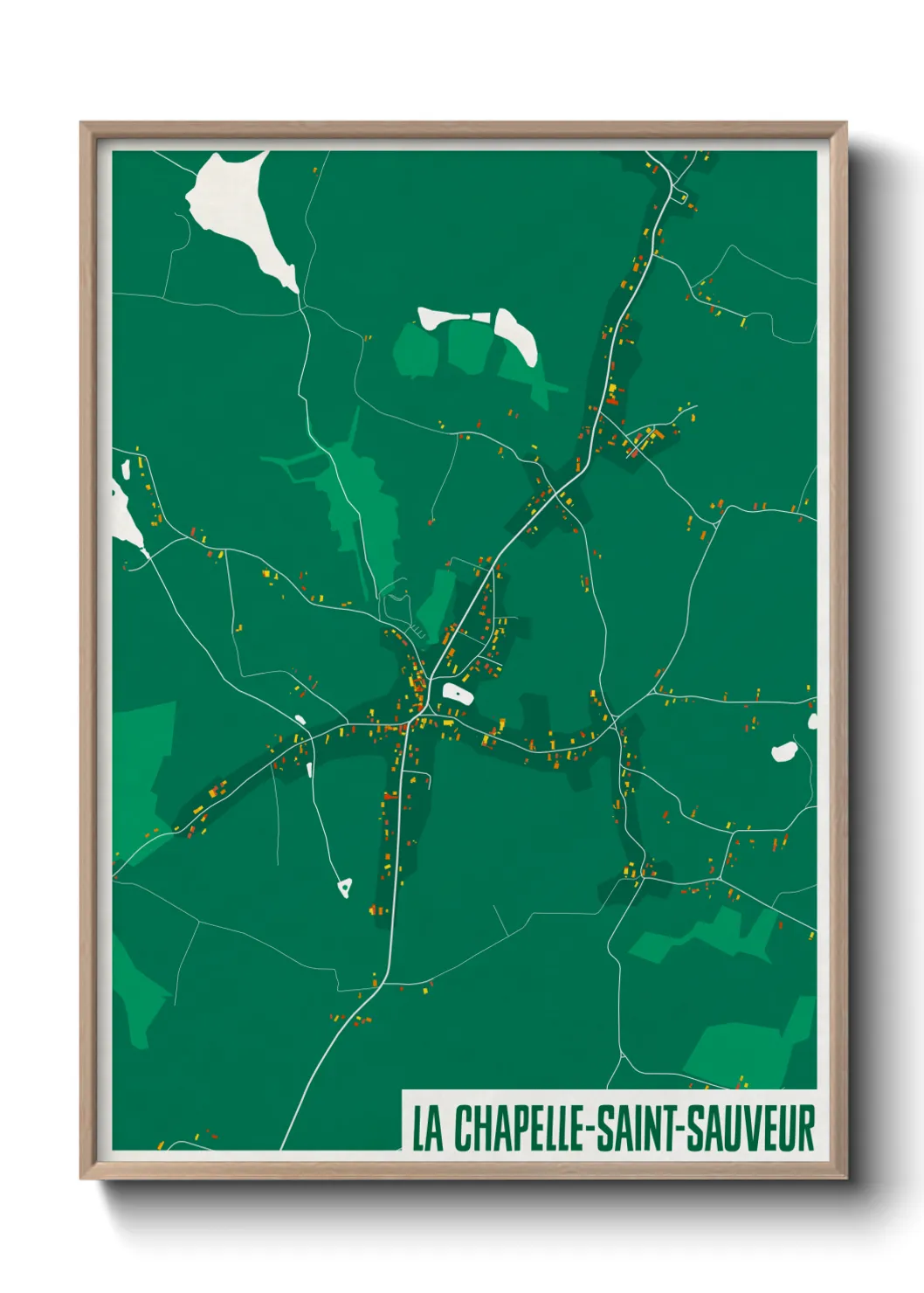 Un poster carteLa Chapelle-Saint-Sauveur